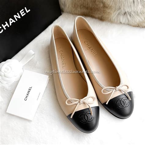 chanel ballet flats size 40|chanel ballet flats beige black.